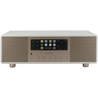 Primus (Sonoro) - DAB+ Radio / Streaming / Internetradio - (Div. Farbvariationen) - Weiss-Matt (Rose Gold)