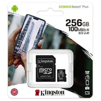 microSDHC/XC-Karte Canvas Select Plus (Kingston) - Micro SD Karte 32GB (HC) ab 64GB (XC) - 512GB inkl. SD Adapter - 256 GB