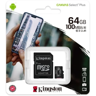 microSDHC/XC-Karte Canvas Select Plus (Kingston) - Micro SD Karte 32GB (HC) ab 64GB (XC) - 512GB inkl. SD Adapter - 64 GB