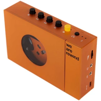 WE 001 (WeAreRewind) - Portabler Kassettenspieler mit Bluetooth Div. Farben - Orange