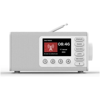 DR1001BT (Hama) - DAB+ Radio für Senioren mit Bluetooth Schwarz o. Weiss
