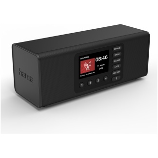 DR2002BT (Hama) - DAB+ Radio für Senioren mit Bluetooth Schwarz o. Weiss - Schwarz