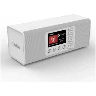 DR2002 (Hama) - DAB+ Radio für Senioren mit Bluetooth Schwarz o. Weiss - Weiss
