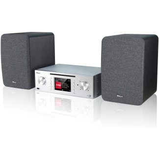 MHF-50 (Block) - Kompaktanlage DAB+/Internetradio/BT/CD mit Regal LS - Diamantsilber