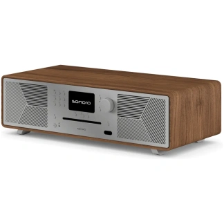 Meisterstück GEN2 (Sonoro) - Kompaktanlage CD / DAB+ / Internetradio / Bluetooth / Streaming Div. Farben - Walnuss - Silber