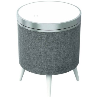 Helsinki (Audio Block) - Lounge-Tisch mit Ambientbeleuchtung + Bluetooth Lautsprecher - Weiss