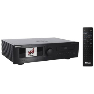 CVR 100 Premium Edition (Block) - Multiroom CD Receiver Silber o. Schwarz Limited mit Alu Fernbedienung - Schwarz