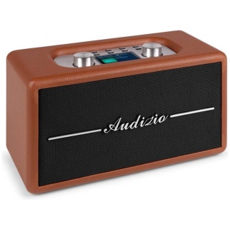 Tune60 (Audizio) - Retro DAB+ Radio mit Bluetooth und AUX - Braun