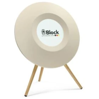 OPUS Smart-Display-Speaker (Audio Block) – Design-Lautsprecher mit 19-Zoll-Display - S, Champagner