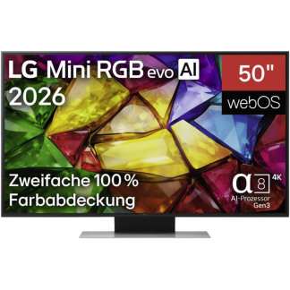 LG Mini RGB evo AI MRGB88 – 50 Zoll 4K Smart TV